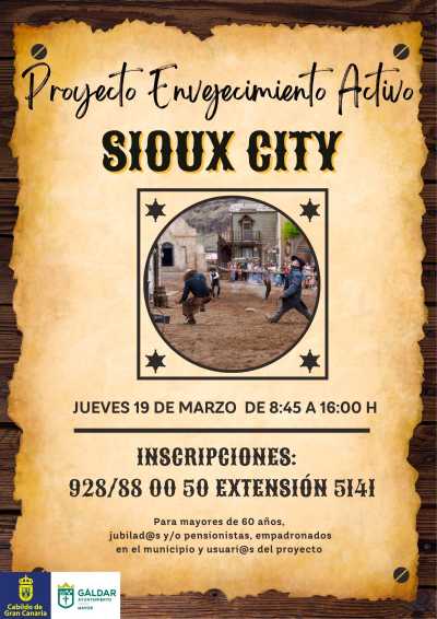 El proyecto Envejecimiento Activo organiza una visita al poblado del Oeste americano Sioux City Park