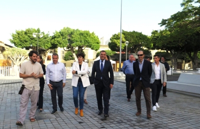 La remodelación de la Plaza Luján Pérez, nuevo avance en la mejora y transformación del casco histórico y las zonas comerciales abiertas de Guía