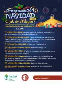 Gáldar celebra la Navidad con un programa festivo y solidario para sus mayores en los clubes de Sardina y Gáldar