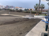 Playas comienza las labores de inspección y adecentamiento tras el paso de la DANA