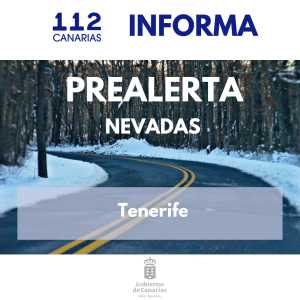 El Gobierno de Canarias declara la prealerta por nevadas en las cumbres de Tenerife