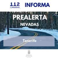 El Gobierno de Canarias declara la prealerta por nevadas en las cumbres de Tenerife
