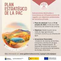 Abierto hasta el 31 de octubre el plazo de solicitud de subvenciones del PEPAC a inversiones en infraestructuras de regadío