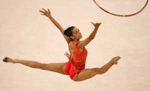 Éxito de convocatoria para la masterclass de la gimnasta olímpica Almudena Cid en Guía