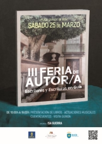 Más de 100 escritores se darán cita en la ‘III Feria de Autor/A. Escritores y Escritoras en Guía’ el próximo 25 de marzo