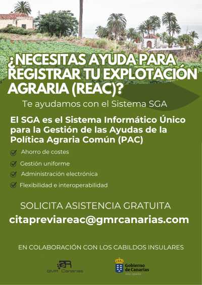 El Gobierno canario pone en marcha un servicio de ayuda a productores para facilitar la inscripción en el REAC