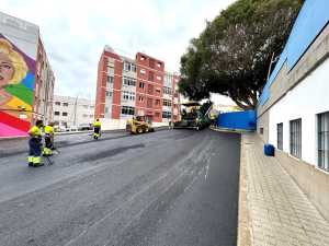 Los trabajos de reasfaltado en el entorno de la Plaza de San Roque finalizan hoy miércoles