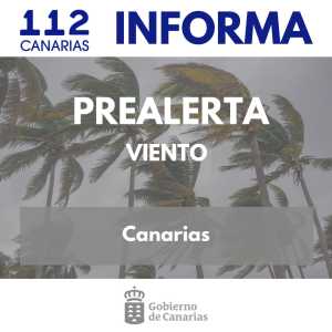 El Gobierno de Canarias actualiza la situación de prealerta por viento en el archipiélago